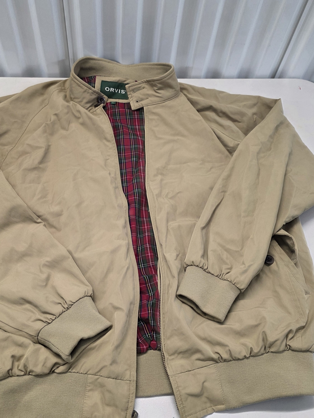 ORVIS Jacket Harrington Plaid Lined Gorpcore Preppy Grandpa Men's Size Large